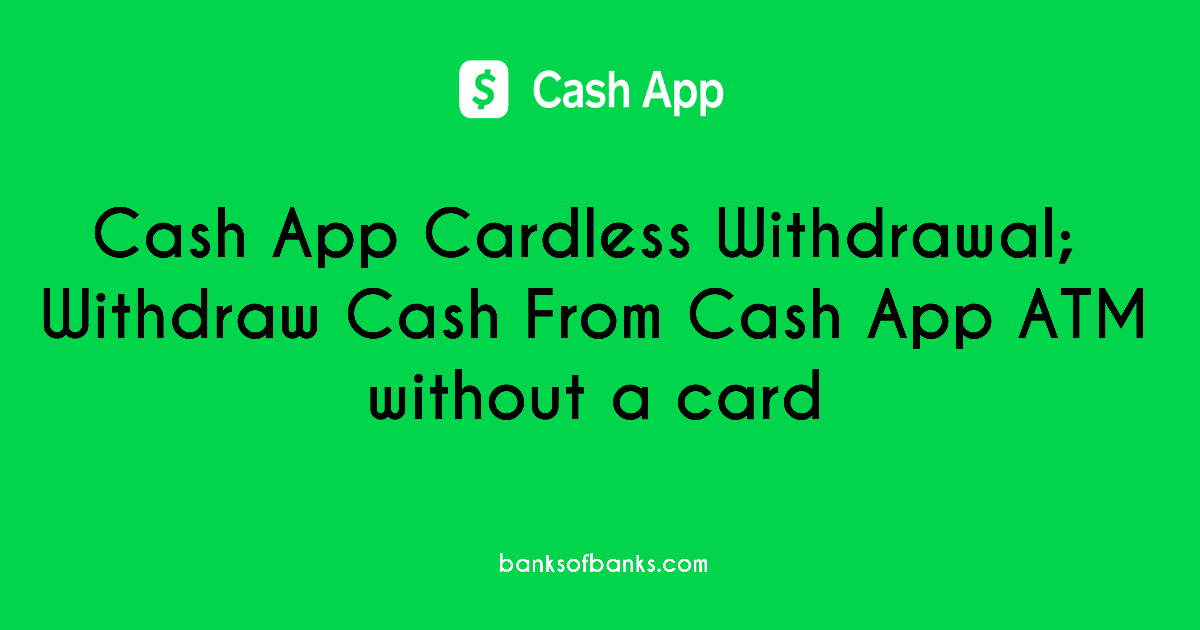 cash app cardless withdrawal
